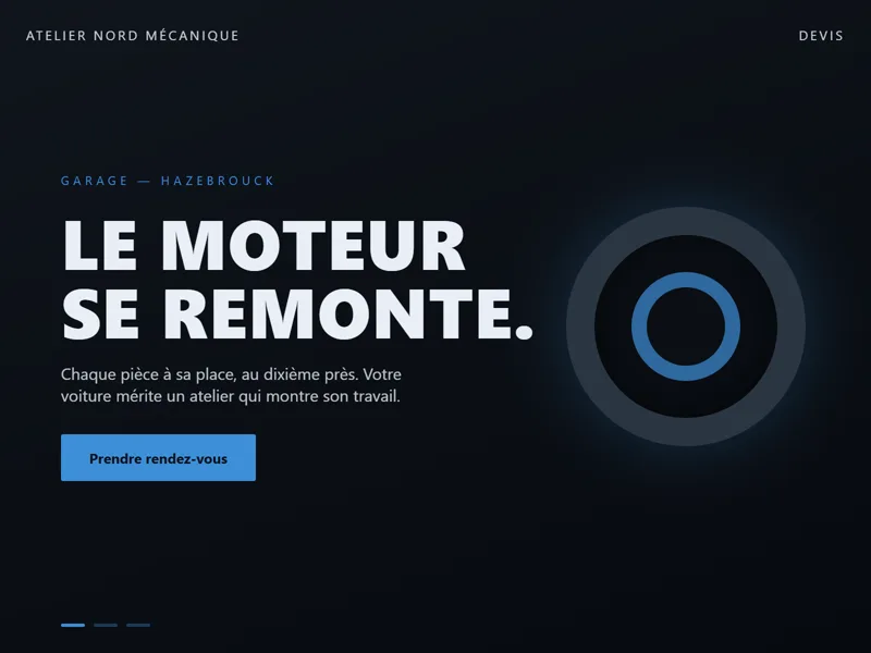 Concept de site — Atelier Nord Mécanique
